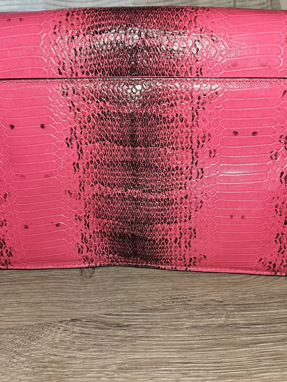 MICHAEL KORS Pink Snake-Embossed Crossbody Bag
